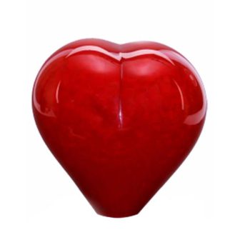 Urn Heart - Memory Line Heart | Large 600 ml | Opaque Red