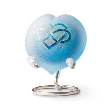 Urn Heart - Frosted Line Pebble Heart | 20ml | Personalisiert